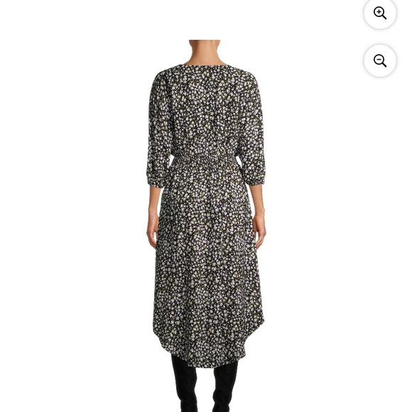 Lightweight floral midi dress new without tags, washed never worn - Picture 2 of 3